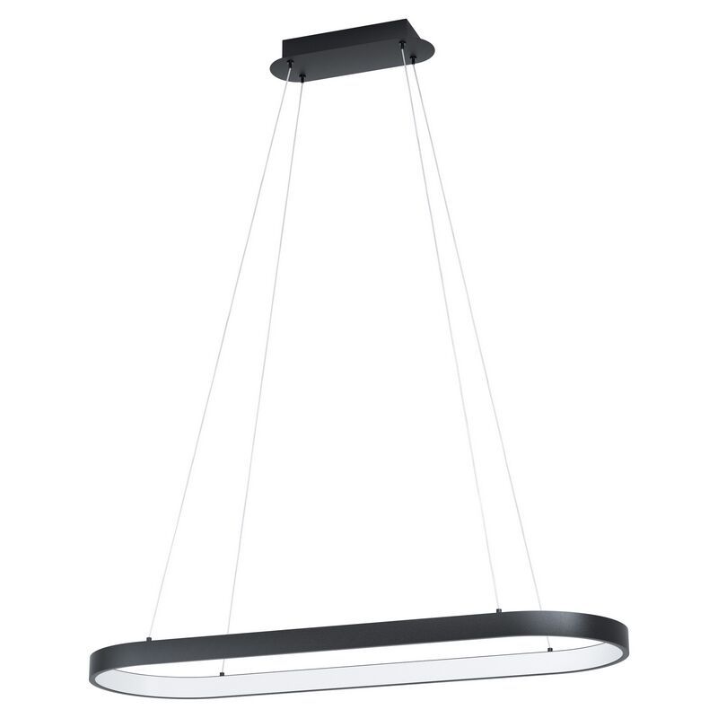 Suspension noire en plastique, Maira, 30W, 3000K LED