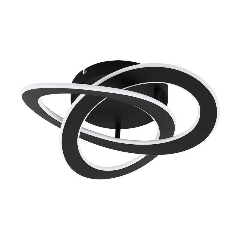 Lampe plafond noire en aluminium, Sikko, 35W, 4000K LED