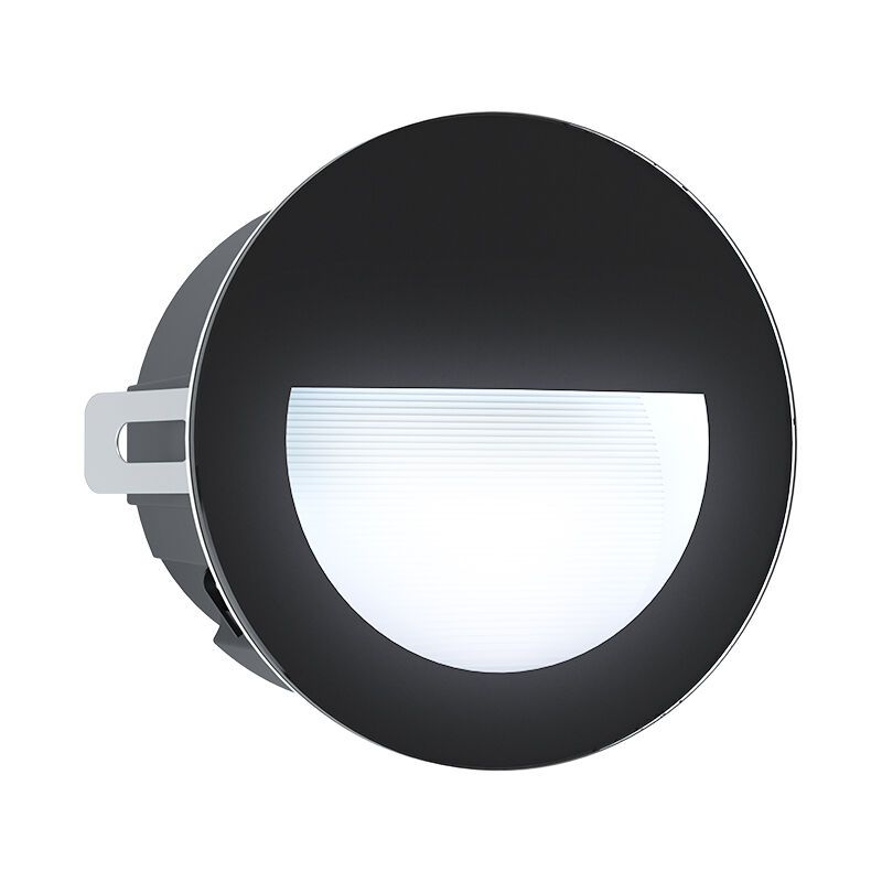 Applique d'extérieur encastrable noire en aluminium, Luigino, 2,5W, 4000K LED, IP65
