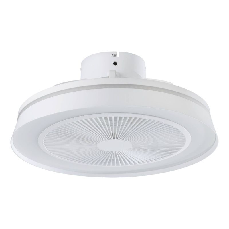 Ventilateur de plafond blanc en plastique, Najma, 25,2W, RGBW LED, avec télécommande Ventilateur de plafond blanc en plastique, Najma, 25,2W, RGBW LED, avec télécommande