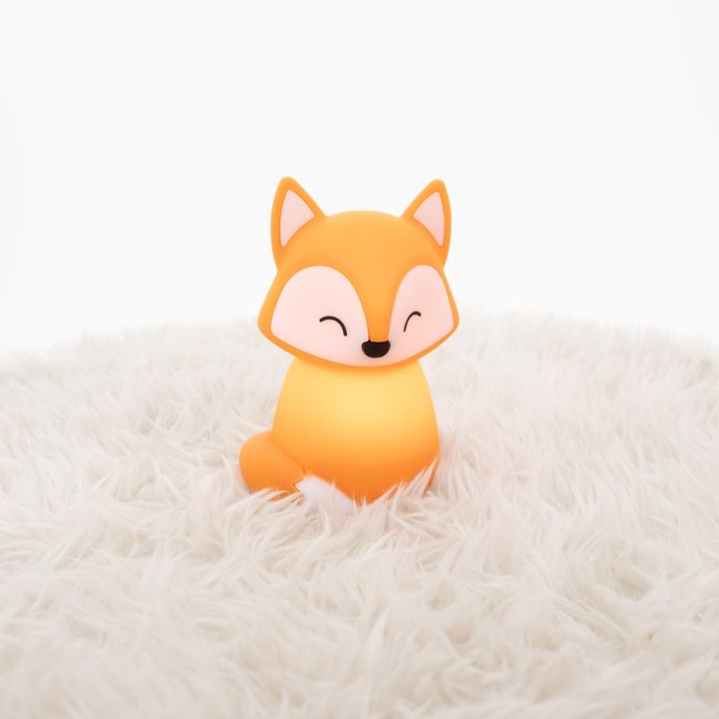 Lampe de table pour enfants orange en plastique, Fox, 5W, RGBW LED Lampe de table pour enfants orange en plastique, Fox, 5W, RGBW LED