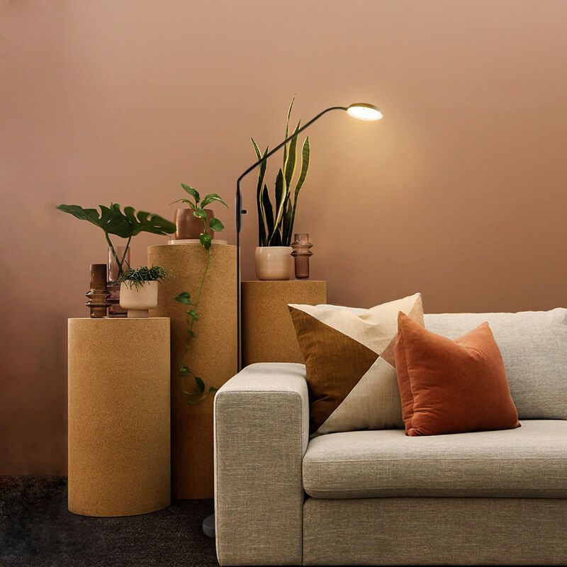 Lampadaire liseuse noir moderne, Salvador, 5W, 3000K LED, avec interrupteur Lampadaire liseuse noir moderne, Salvador, 5W, 3000K LED, avec interrupteur