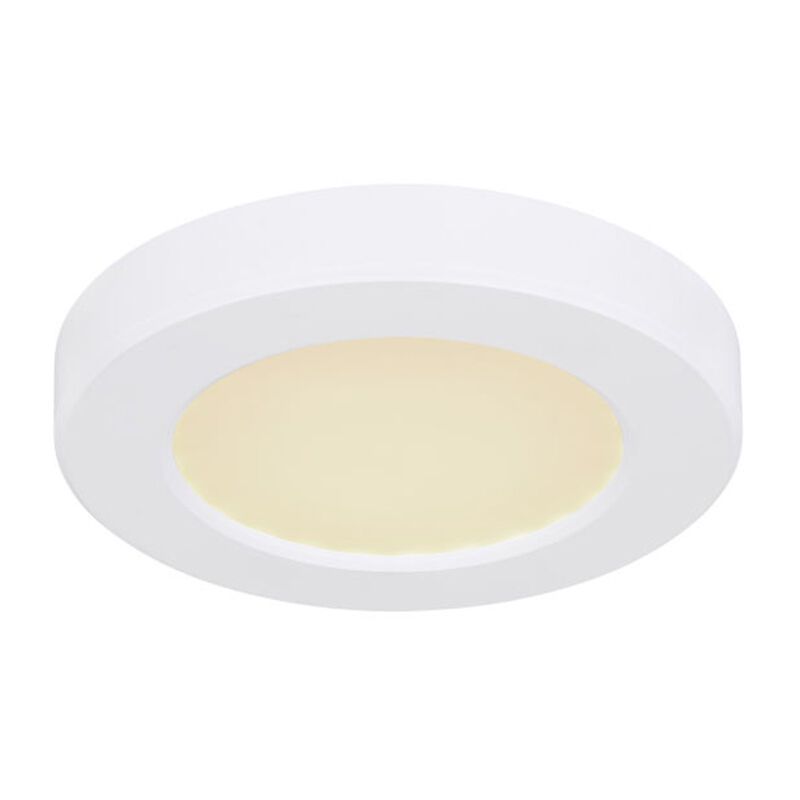 Lampe plafond blanche en plastique, Cage, 6W, couleur réglable LED