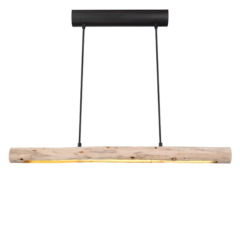 Suspension en bois marronne, Abbas, 15W, 3000K LED