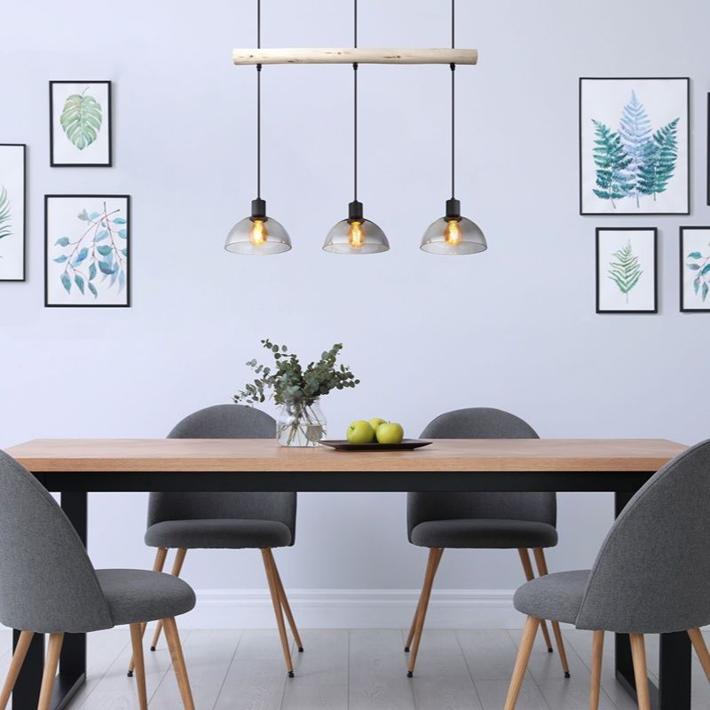 Suspension noire en bois, Lusanne Suspension noire en bois, Lusanne