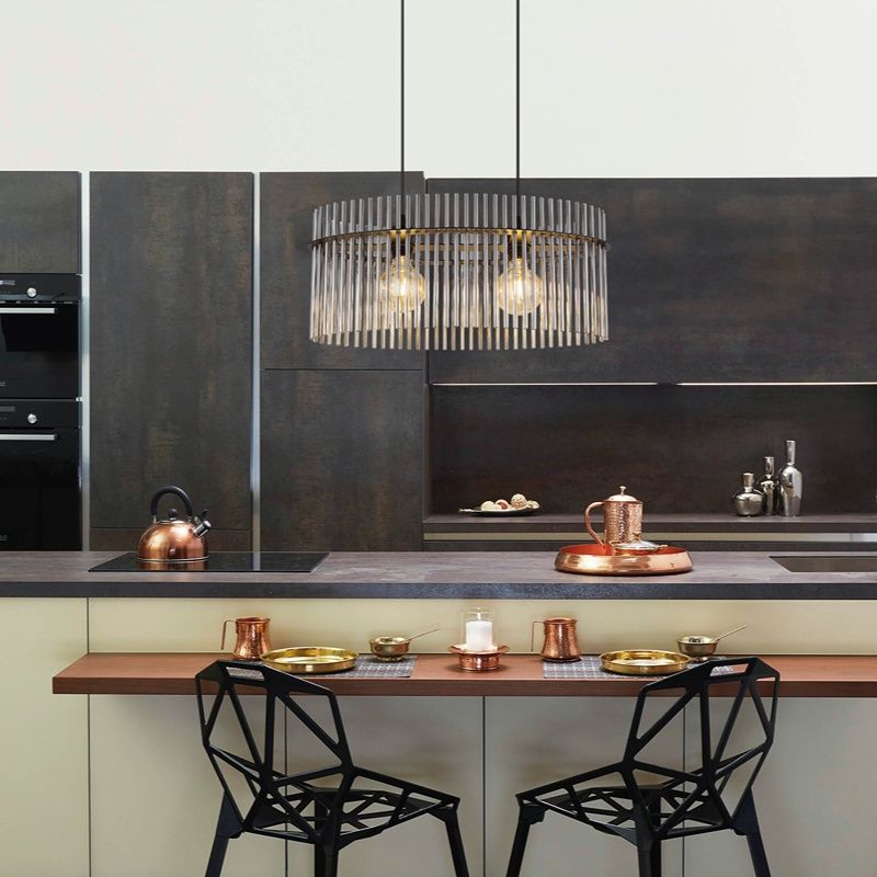 Suspension noire en verre, Genelva