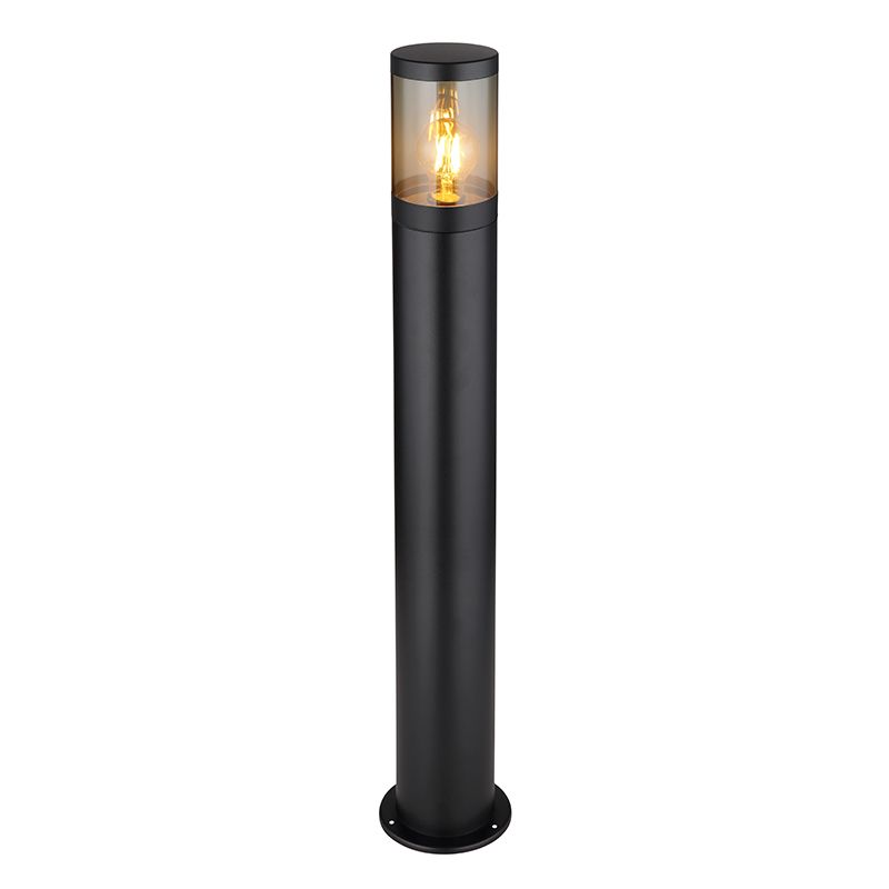 Luminaire extérieur noir en acier inoxydable, Lambert, IP44