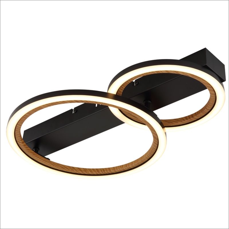 Plafonnier noir en aluminium, Danieke, 30W, 3000K LED Plafonnier noir en aluminium, Danieke, 30W, 3000K LED