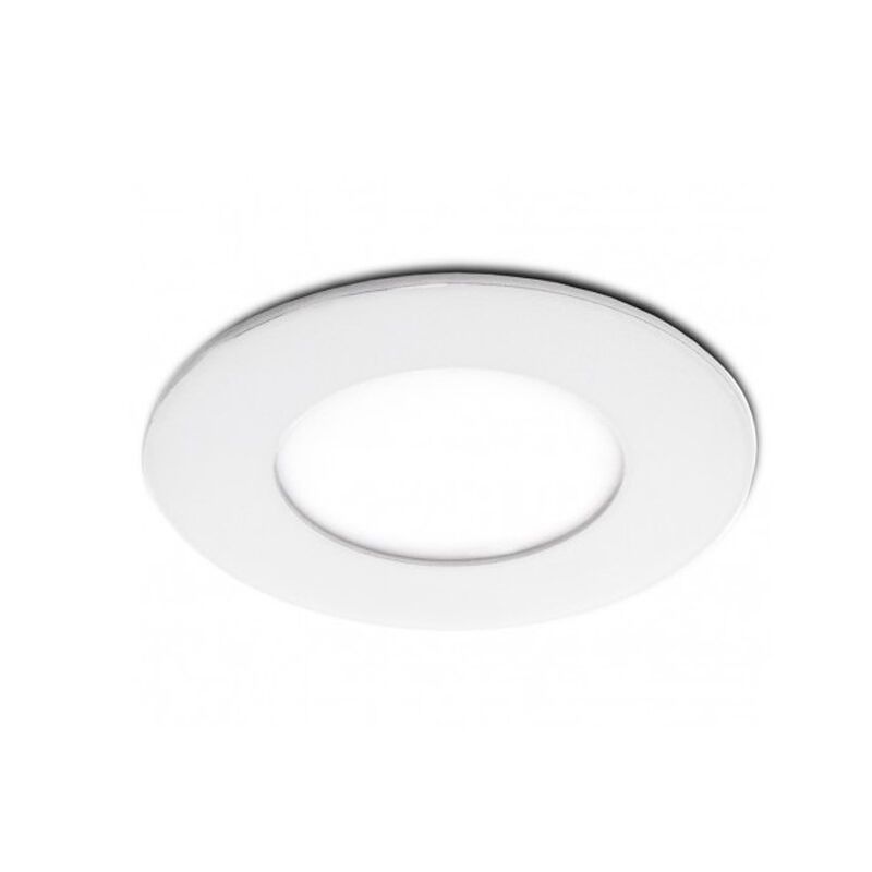 Panneau LED rond moderne Dex, Aluminium, Blanc, 12W 3000K (Blanc chaud) LED intégrée Panneau LED rond moderne Dex, Aluminium, Blanc, 12W 3000K (Blanc chaud) LED intégrée