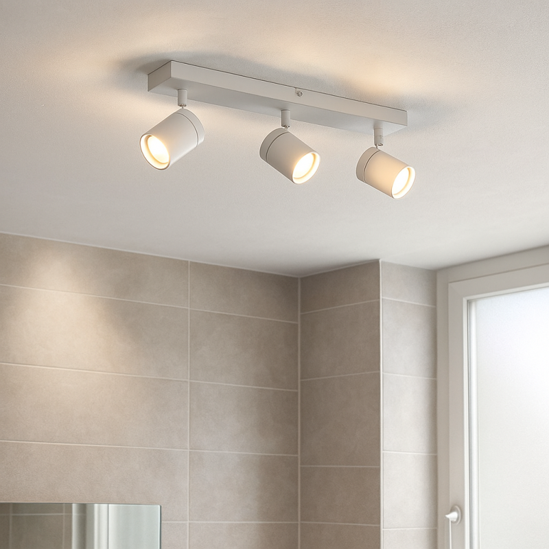 Spot plafond blanc moderne, Ciara, IP44 Spot plafond blanc moderne, Ciara, IP44