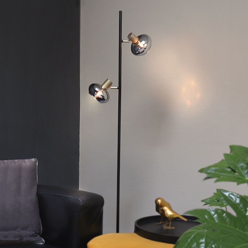 Lampadaire gris design, Skip, avec interrupteur Lampadaire gris design, Skip, avec interrupteur
