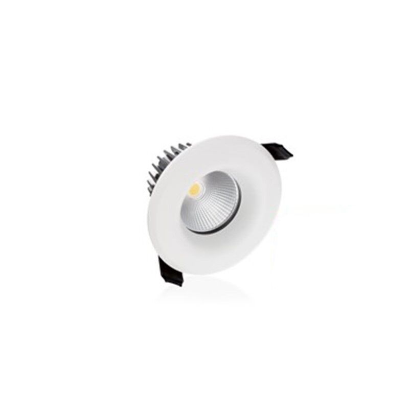 Downlight blanc en verre, Rexe, 9W, 3000K LED, IP65