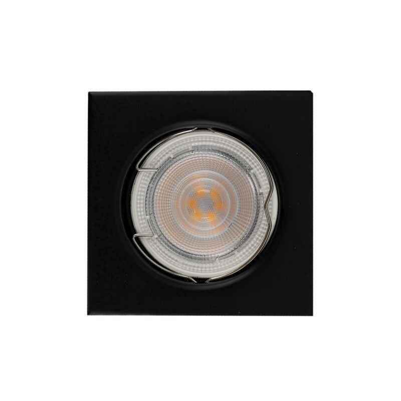 Spot encastré noir en métal, Meco