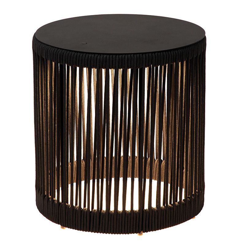 Lampadaire rechargeable moderne noire, Pingi, 3W, 3000K LED, IP44, gradable en 3 étapes