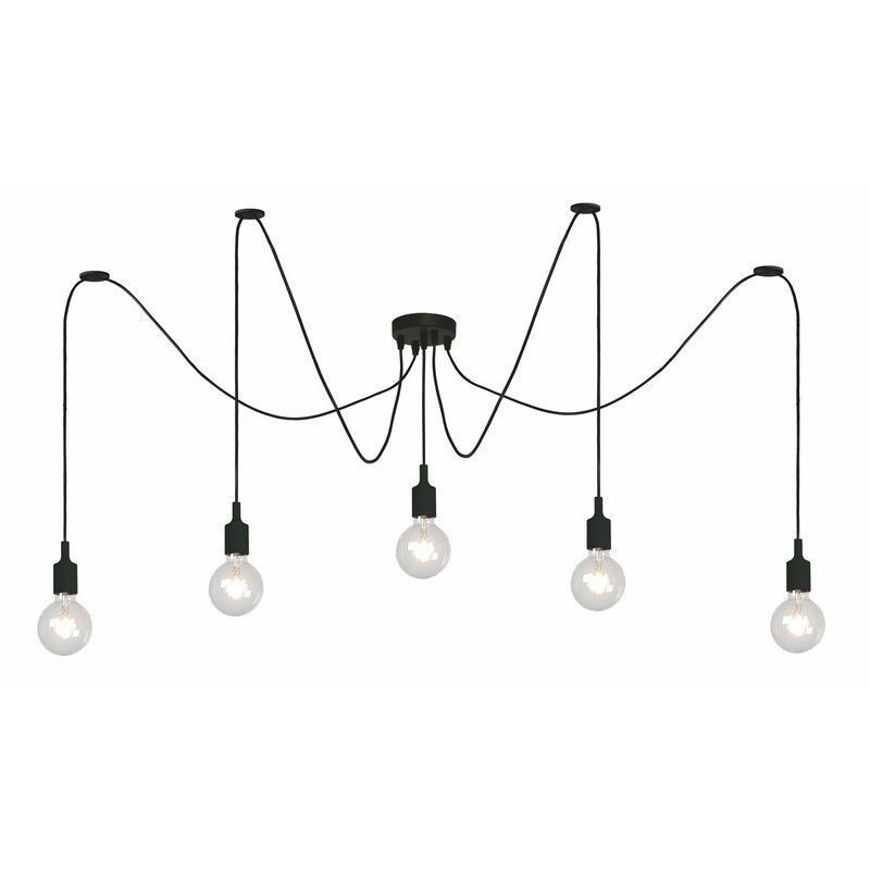 Suspension moderne noire, Fix