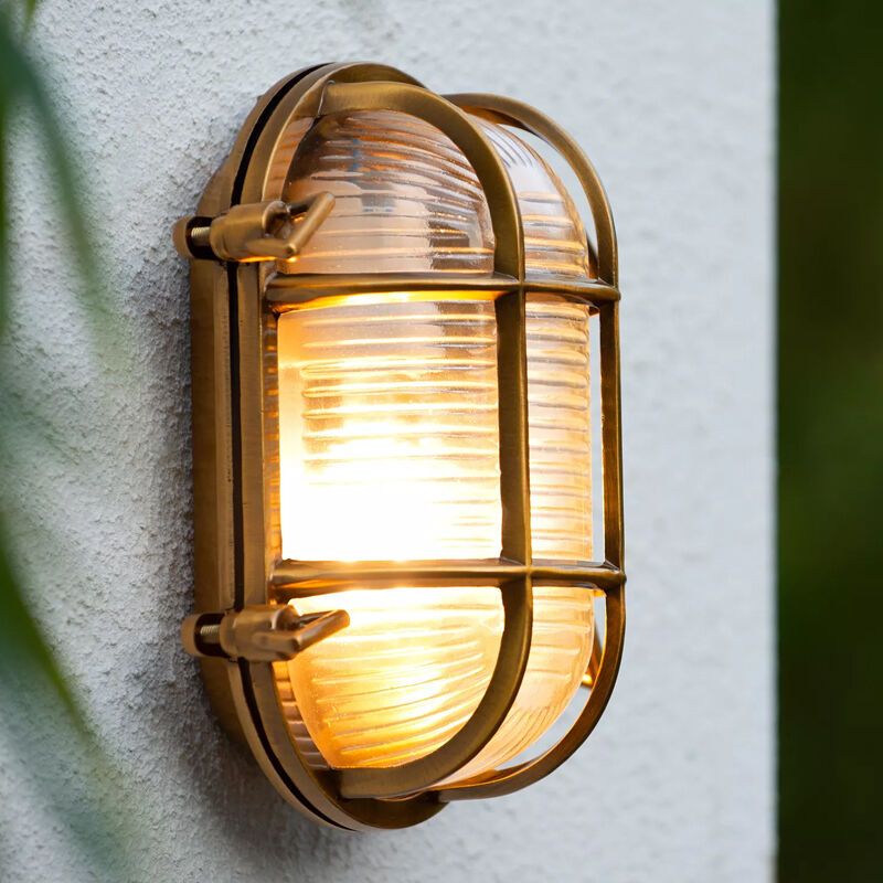 Luminaire extérieur rétro dorée, Dudley, IP65 Luminaire extérieur rétro dorée, Dudley, IP65