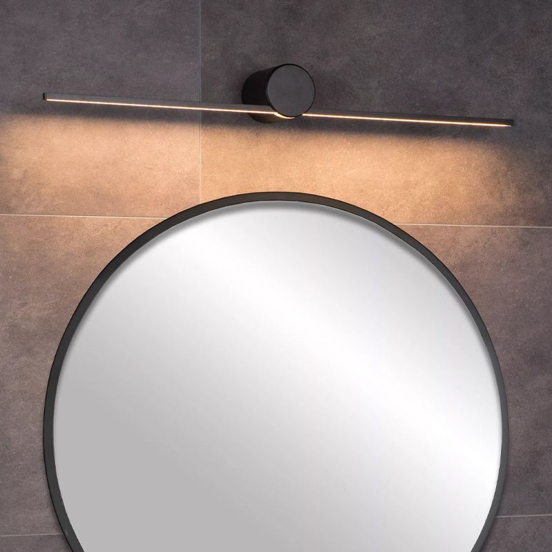 Applique murale moderne noire, Mizar, 6W, 2700K LED, IP44