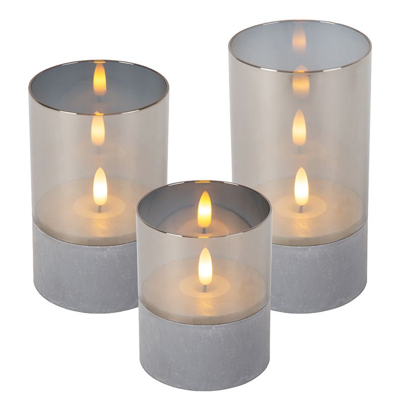 3 lampes bougies à piles Velas 3 lampes bougies à piles Velas