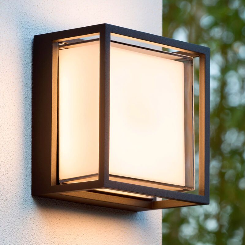 Luminaire extérieur moderne noir, Singa, 9,6W, 2700K LED, IP54 Luminaire extérieur moderne noir, Singa, 9,6W, 2700K LED, IP54