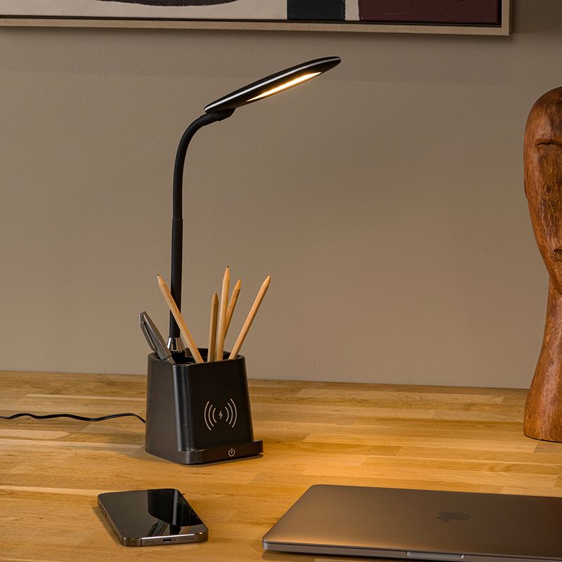 Lampe de bureau moderne noire, Penny, 4,7W, 3000K LED, avec interrupteur