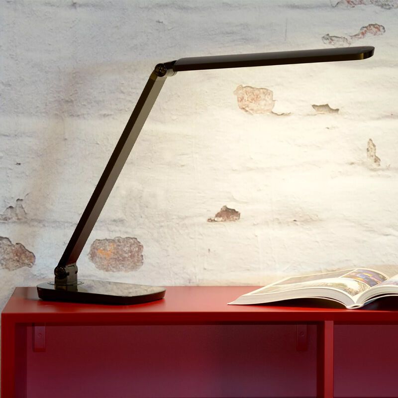 Lampe de bureau moderne noire, Vario, 8W, 2700K LED