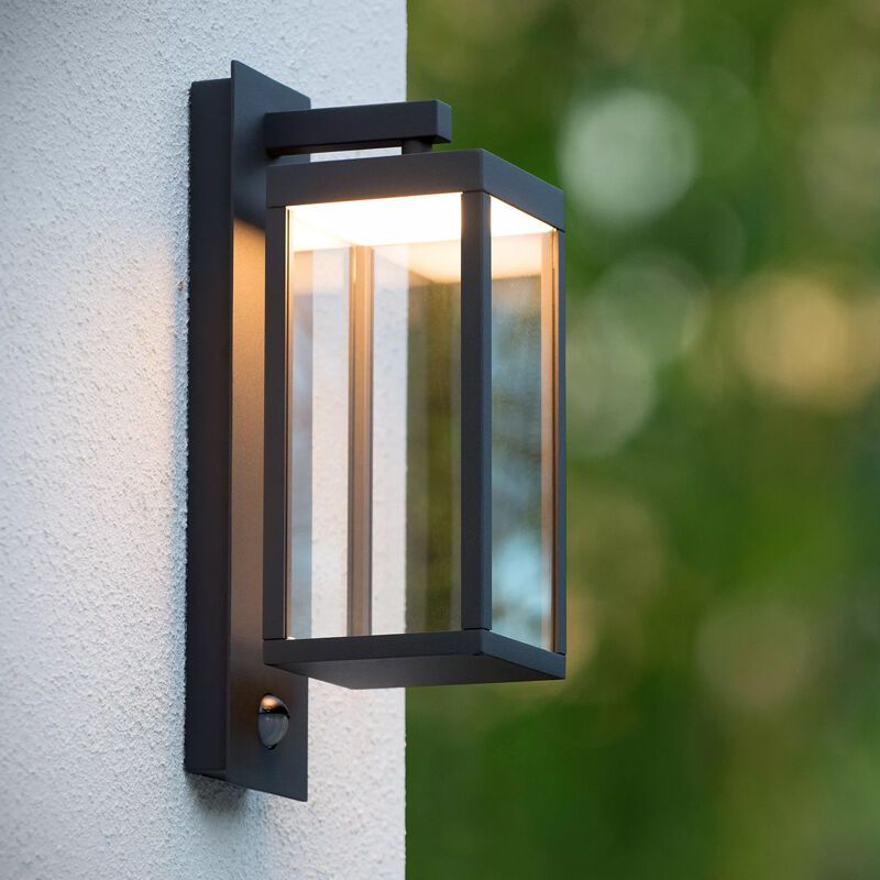 Applique extérieur avec détecteur de mouvement moderne anthracite, Clairette, 15W, 3000K LED, IP54 Applique extérieur avec détecteur de mouvement moderne anthracite, Clairette, 15W, 3000K LED, IP54