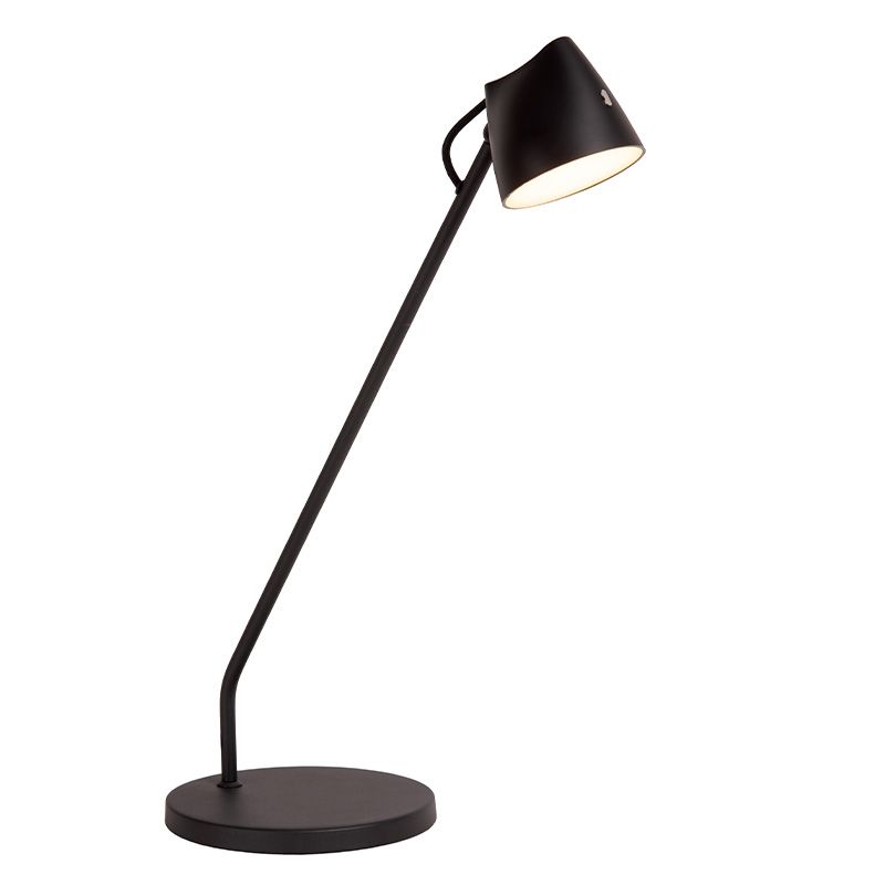 Lampe de table rustique noire, Milne, 6W, 2700K LED, avec variateur tactile Lampe de table rustique noire, Milne, 6W, 2700K LED, avec variateur tactile