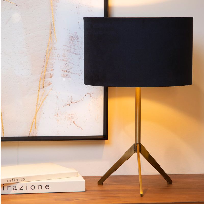 Lampe de table moderne noire, Tondo, avec interrupteur Lampe de table moderne noire, Tondo, avec interrupteur