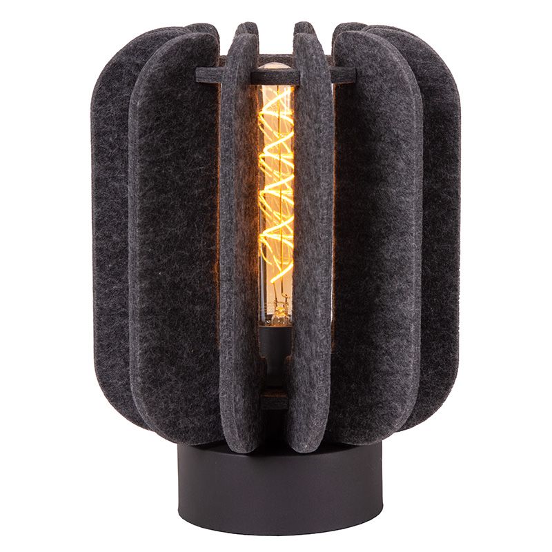 Lampe de table moderne grise, Rafal, avec interrupteur