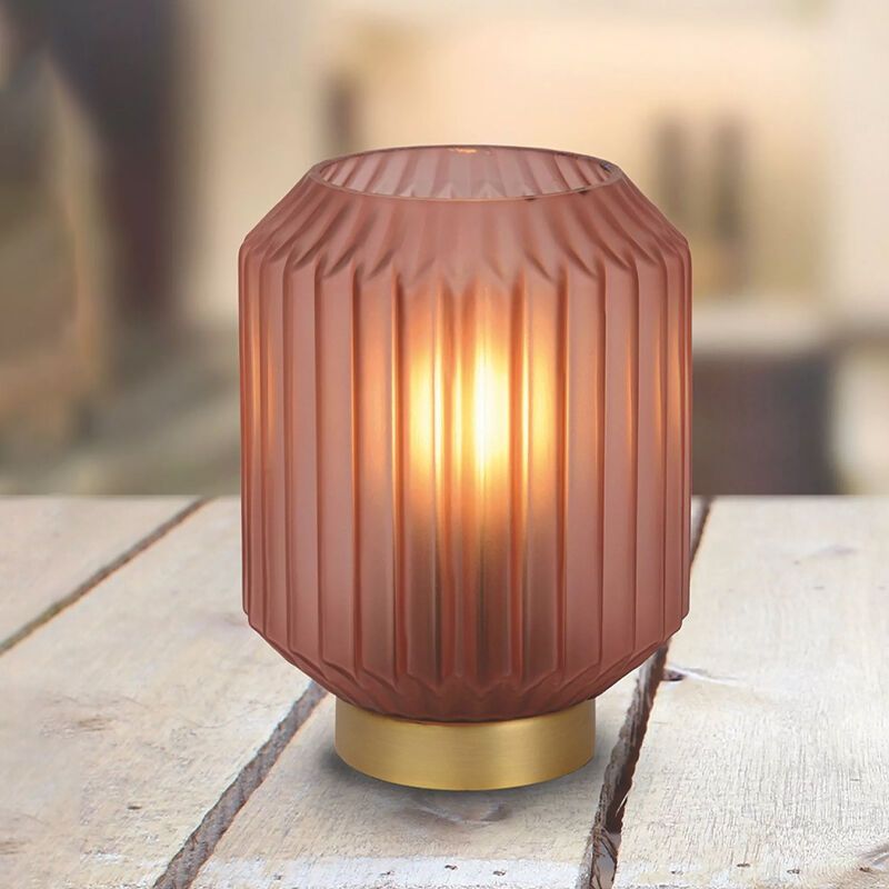 Lampe de table classique dorée, Sueno, avec interrupteur Lampe de table classique dorée, Sueno, avec interrupteur