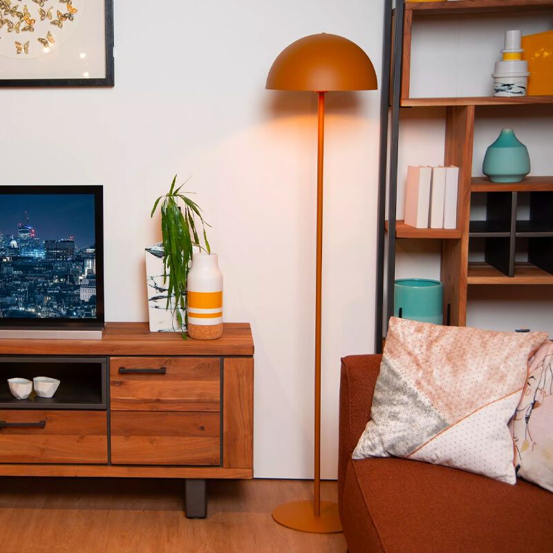 Lampadaire moderne jaune, Siemon, avec interrupteur Lampadaire moderne jaune, Siemon, avec interrupteur