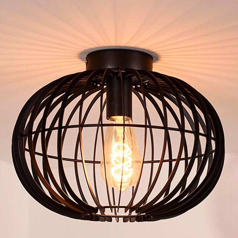 Lampe plafond moderne noire, Reda