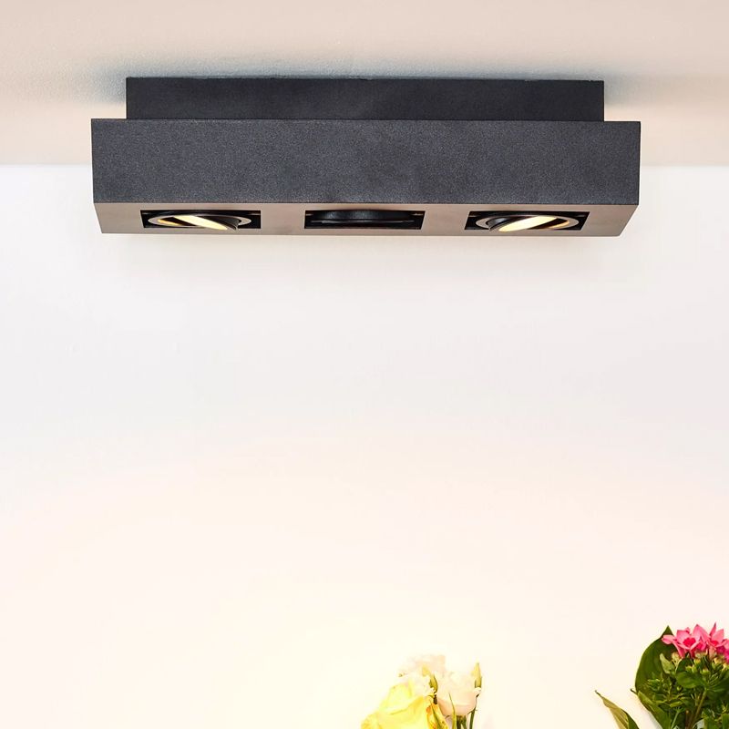 Spot plafond moderne noir, Xirax Spot plafond moderne noir, Xirax
