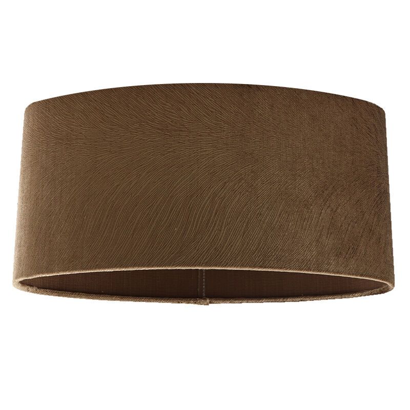 40 cm abat-jour en velours marron ovale, Rody 40 cm abat-jour en velours marron ovale, Rody