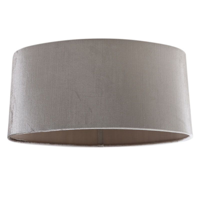 40 cm abat-jour en velours gris ovale, Rody 40 cm abat-jour en velours gris ovale, Rody