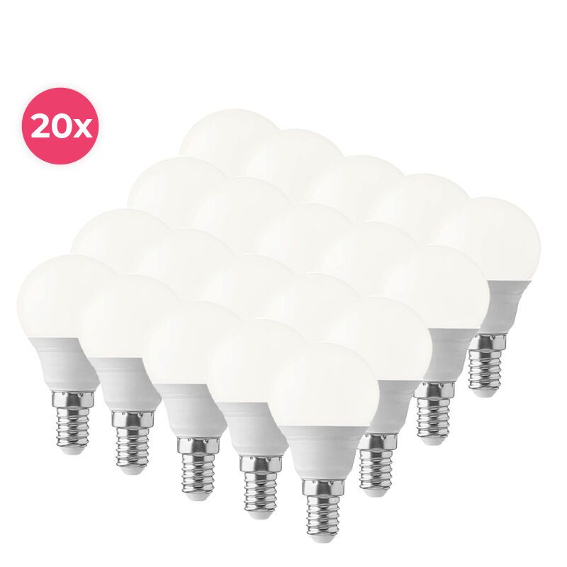 20-pack Lasco E14 chaud de la lampe de l'ampoule LED blanche, 5,5w