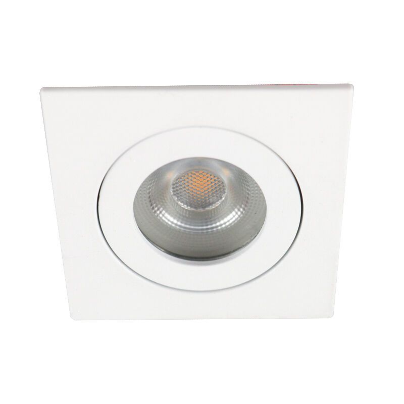 Spot encastré salle de bain blanc en aluminium, Dorx, IP44 Spot encastré salle de bain blanc en aluminium, Dorx, IP44