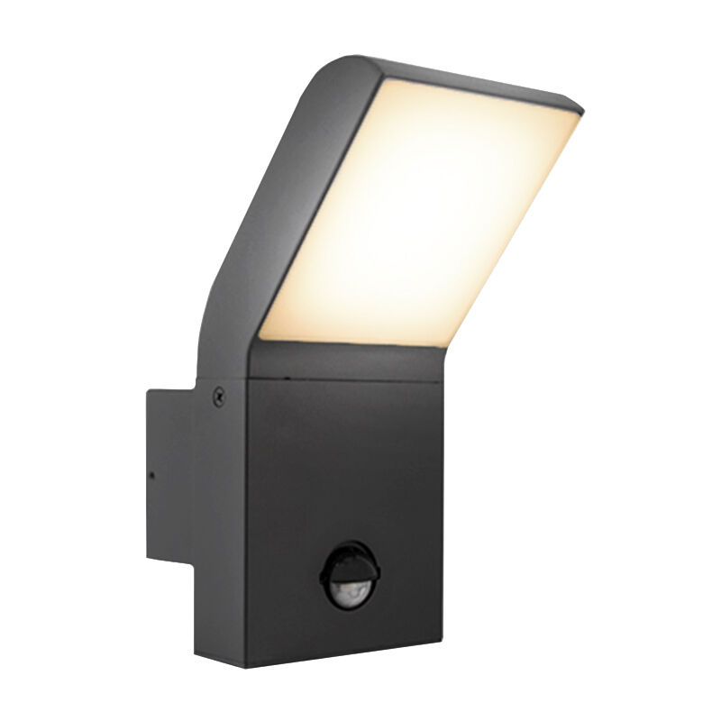 Applique extérieur avec détecteur de mouvement en aluminium anthracite, Andor, 12W, 4000K LED, IP54 Applique extérieur avec détecteur de mouvement en aluminium anthracite, Andor, 12W, 4000K LED, IP54