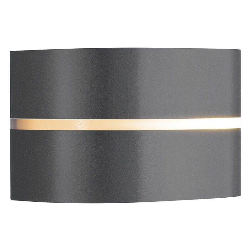 Luminaire extérieur en aluminium anthracite, Sibelis, IP44