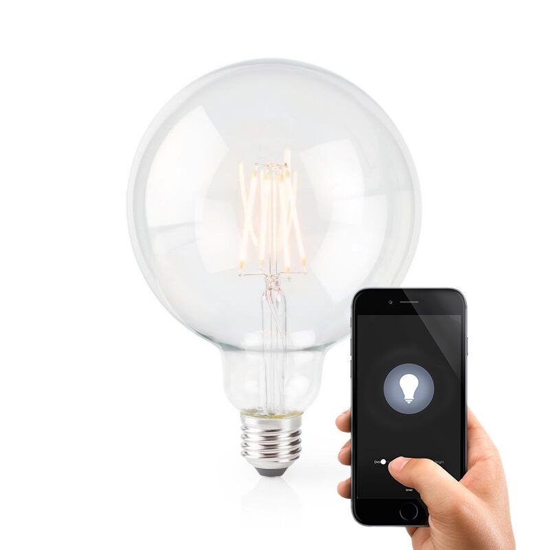 Lampe à incandescence E27 125mm Smart Wifi LED grande ampoule, 5w, blanc chaud Lampe à incandescence E27 125mm Smart Wifi LED grande ampoule, 5w, blanc chaud