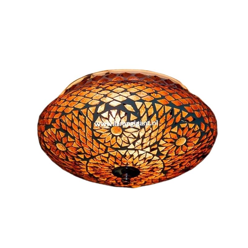 Lampe plafond orientale violette mosaïque, Mimoun Lampe plafond orientale violette mosaïque, Mimoun