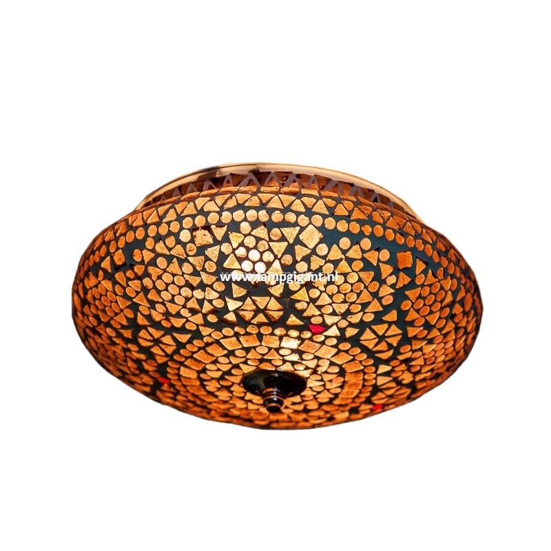 Lampe plafond orientale violette mosaïque, Mimoun Lampe plafond orientale violette mosaïque, Mimoun