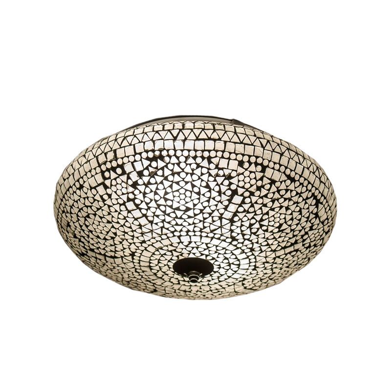 Lampe plafond orientale transparente mosaïque, Louay Lampe plafond orientale transparente mosaïque, Louay