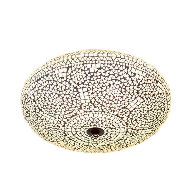 Lampe plafond orientale transparente mosaïque, Annas