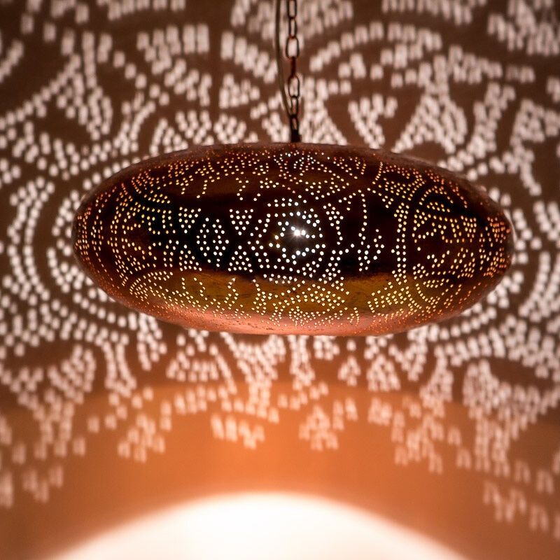 Suspension orientale cuivre, Zina