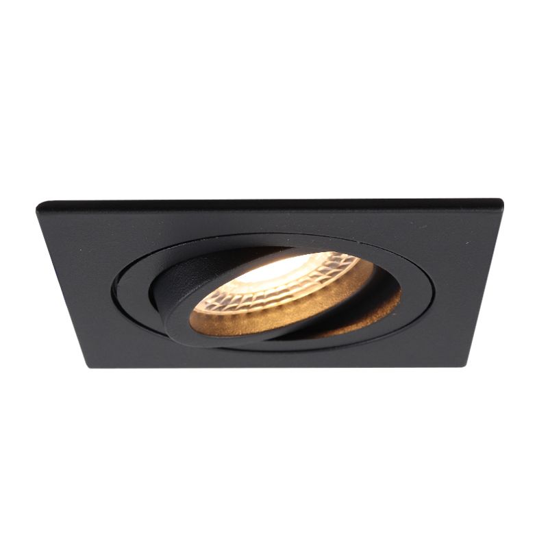 Spot encastré noir en aluminium, Scott