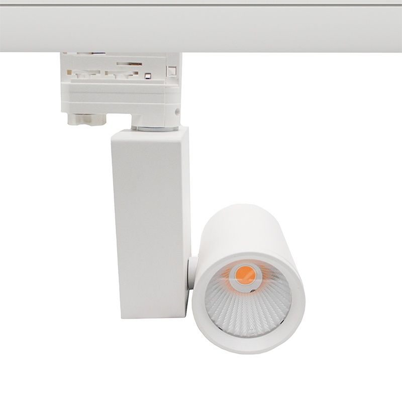Spot blanc triphasé Deena, 28W, 3000K, Pro Spot blanc triphasé Deena, 28W, 3000K, Pro