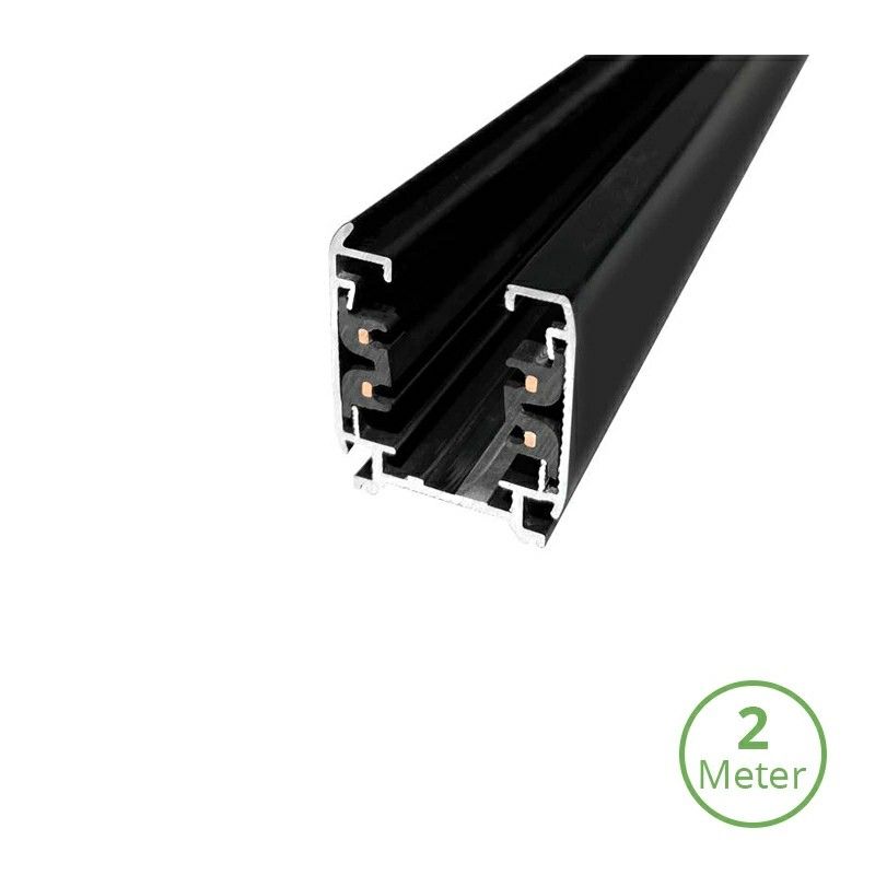 Rail triphasé, 2 mètres, noir, Pro Rail triphasé, 2 mètres, noir, Pro