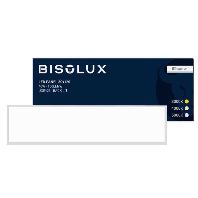 Panneau LED 30x120 - 100 lm/W - UGR<23 - blanc réglable