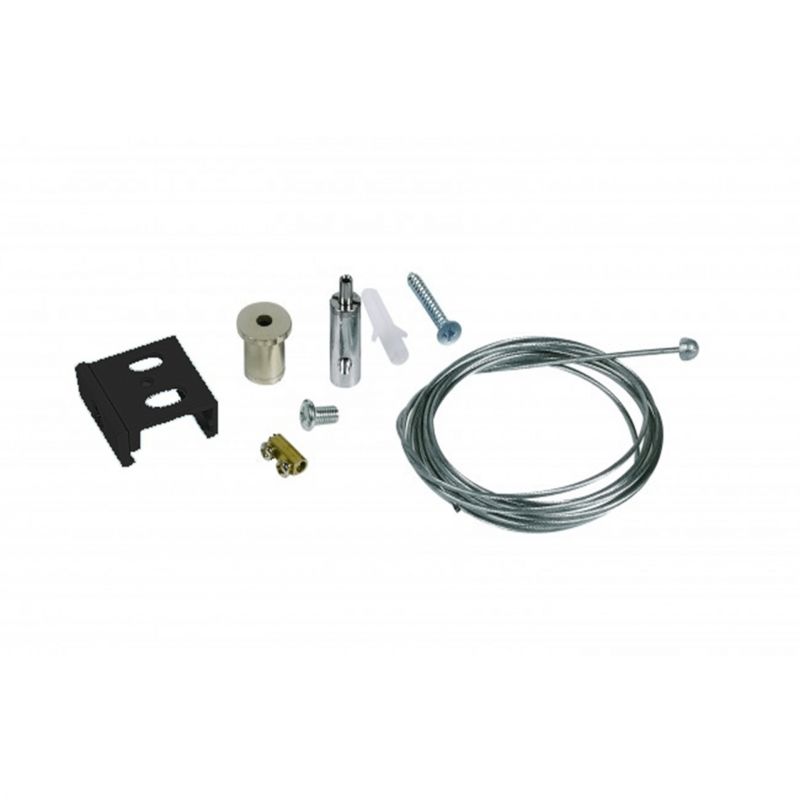 Kit de suspension pour éclairage sur rail triphasé, 1,5 mètres, noir, Pro